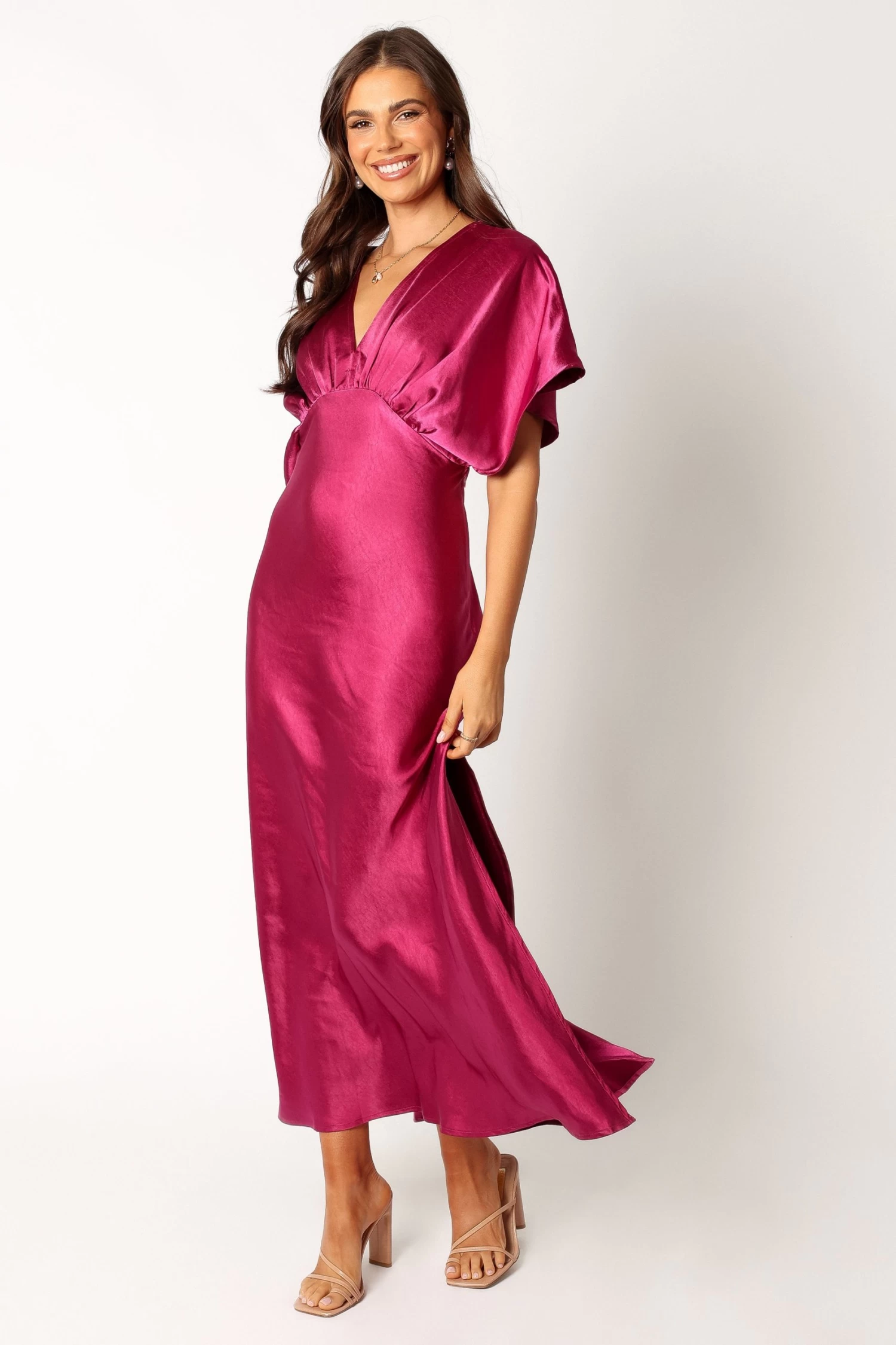 Ricki Maxi Dress - Magenta - Image 7