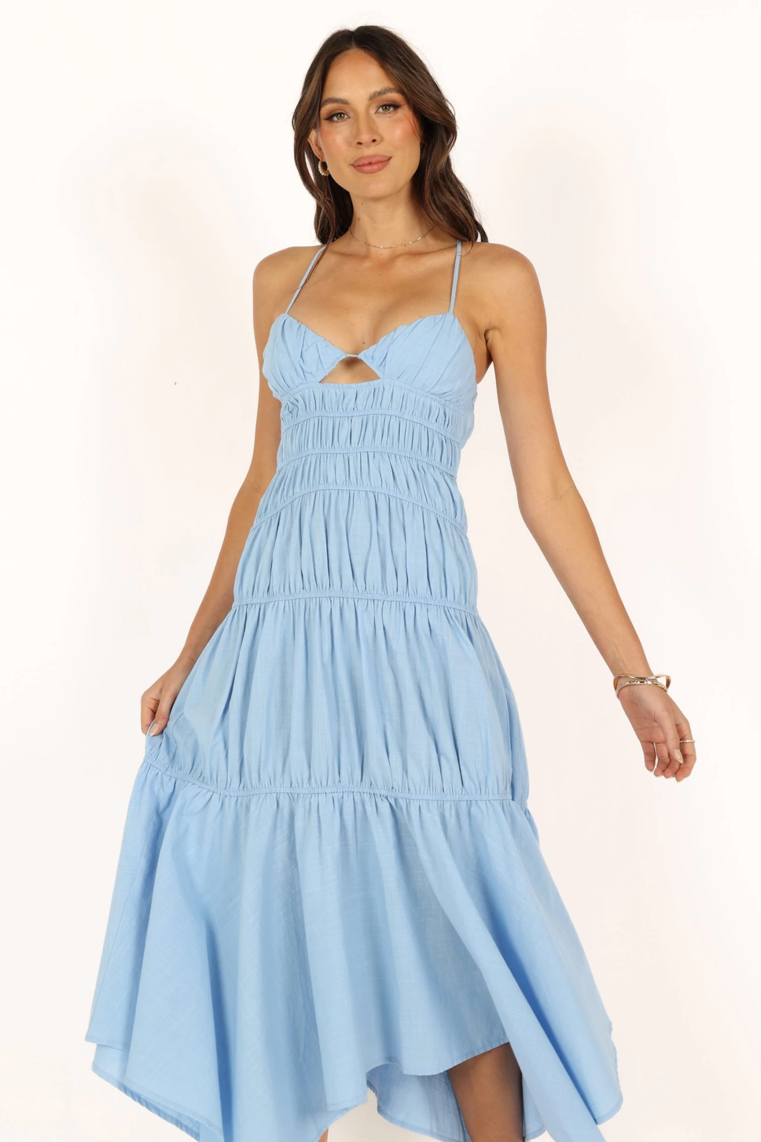 Riley Midi Dress - Blue - Image 5
