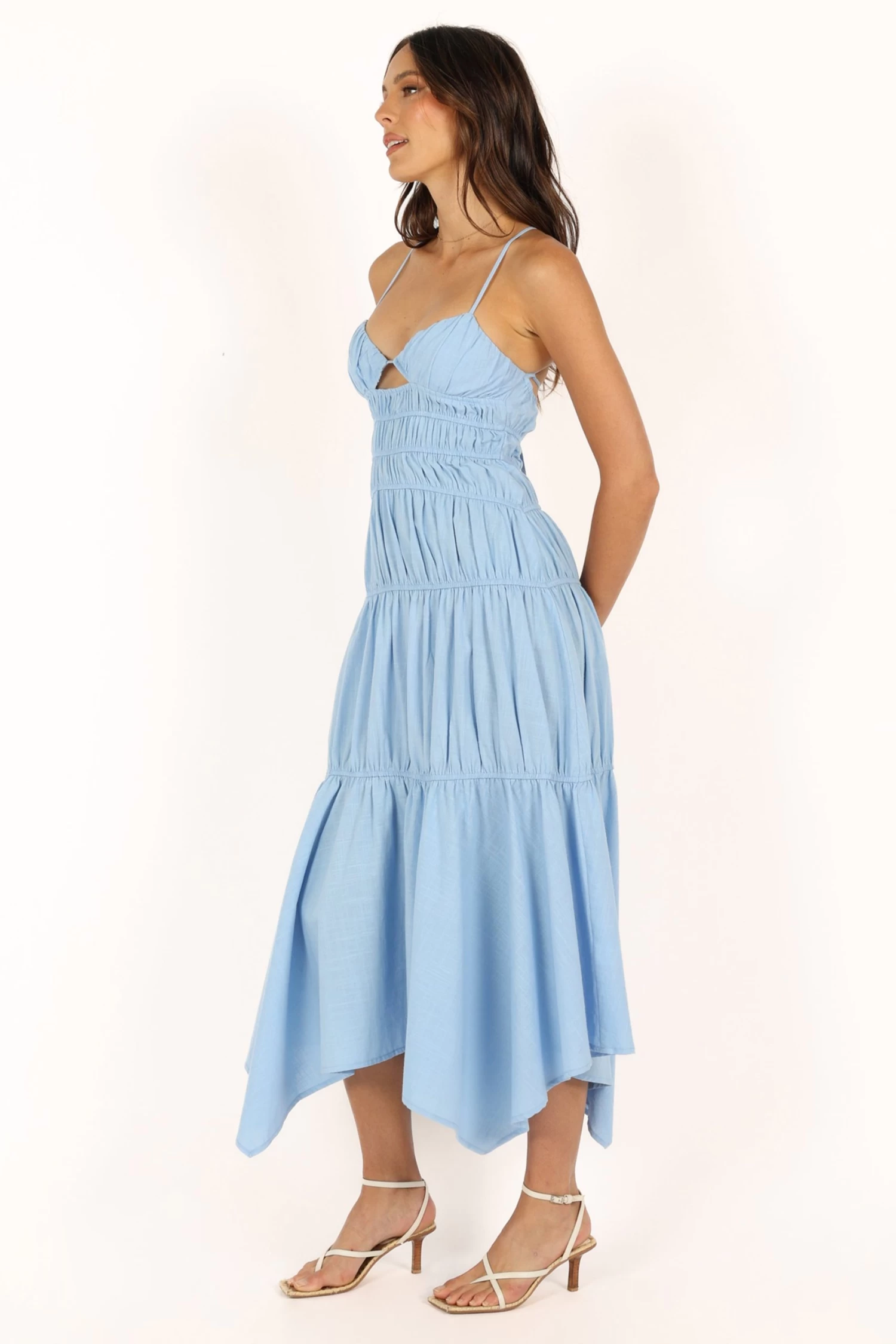 Riley Midi Dress - Blue - Image 8