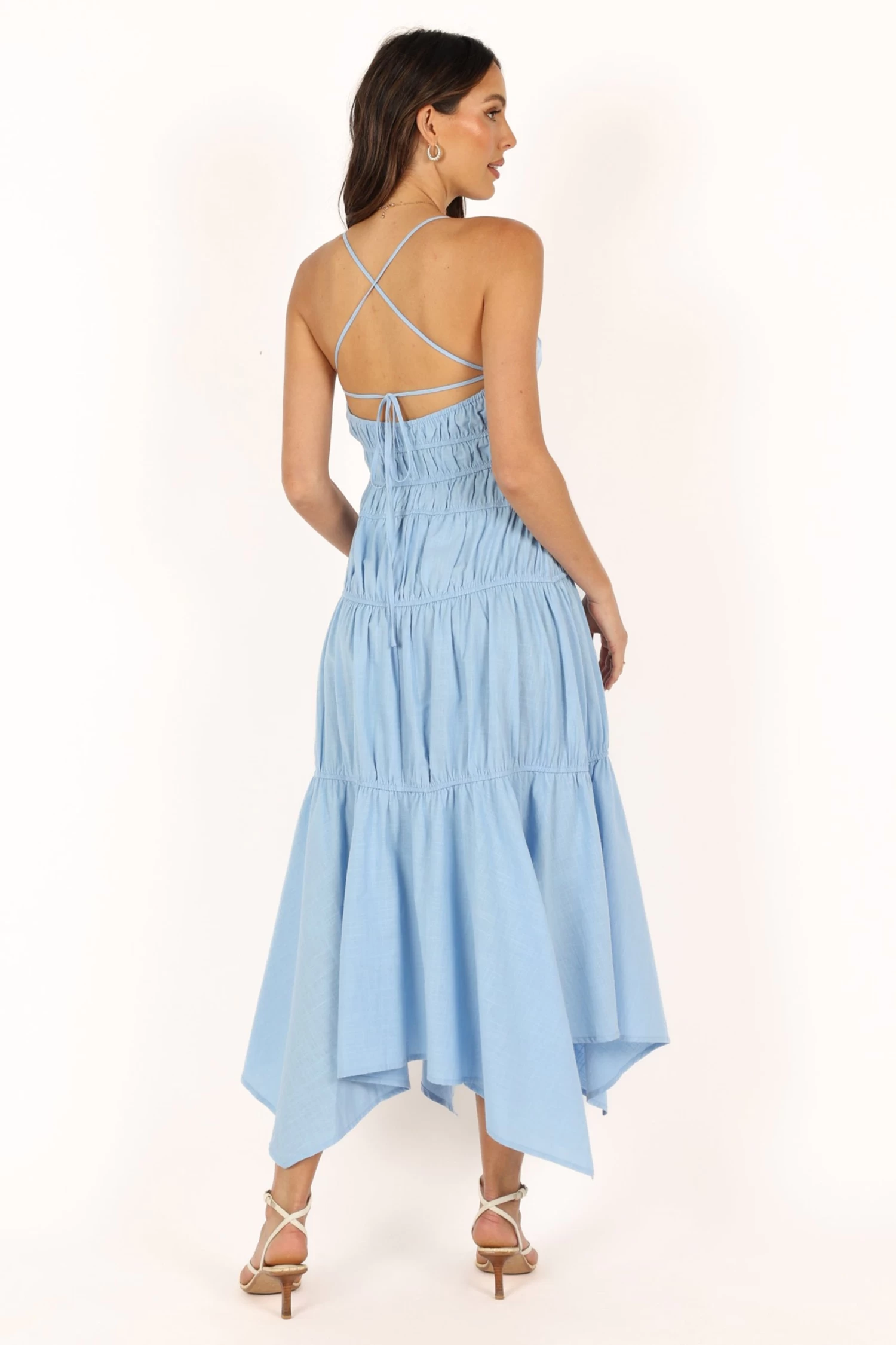 Riley Midi Dress - Blue - Image 10
