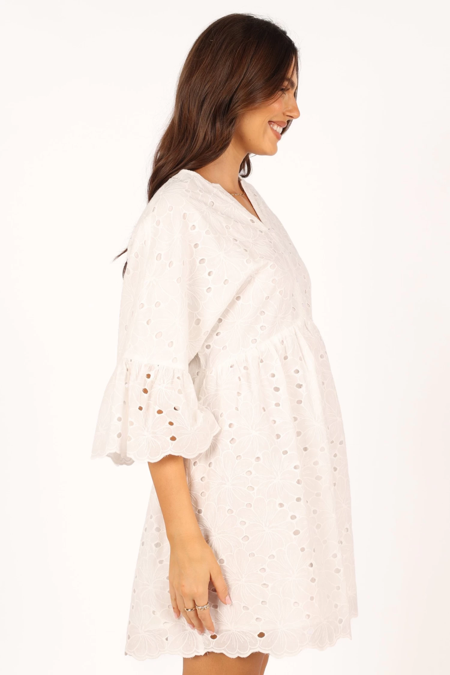 Savannah Mini Dress - White - Image 11