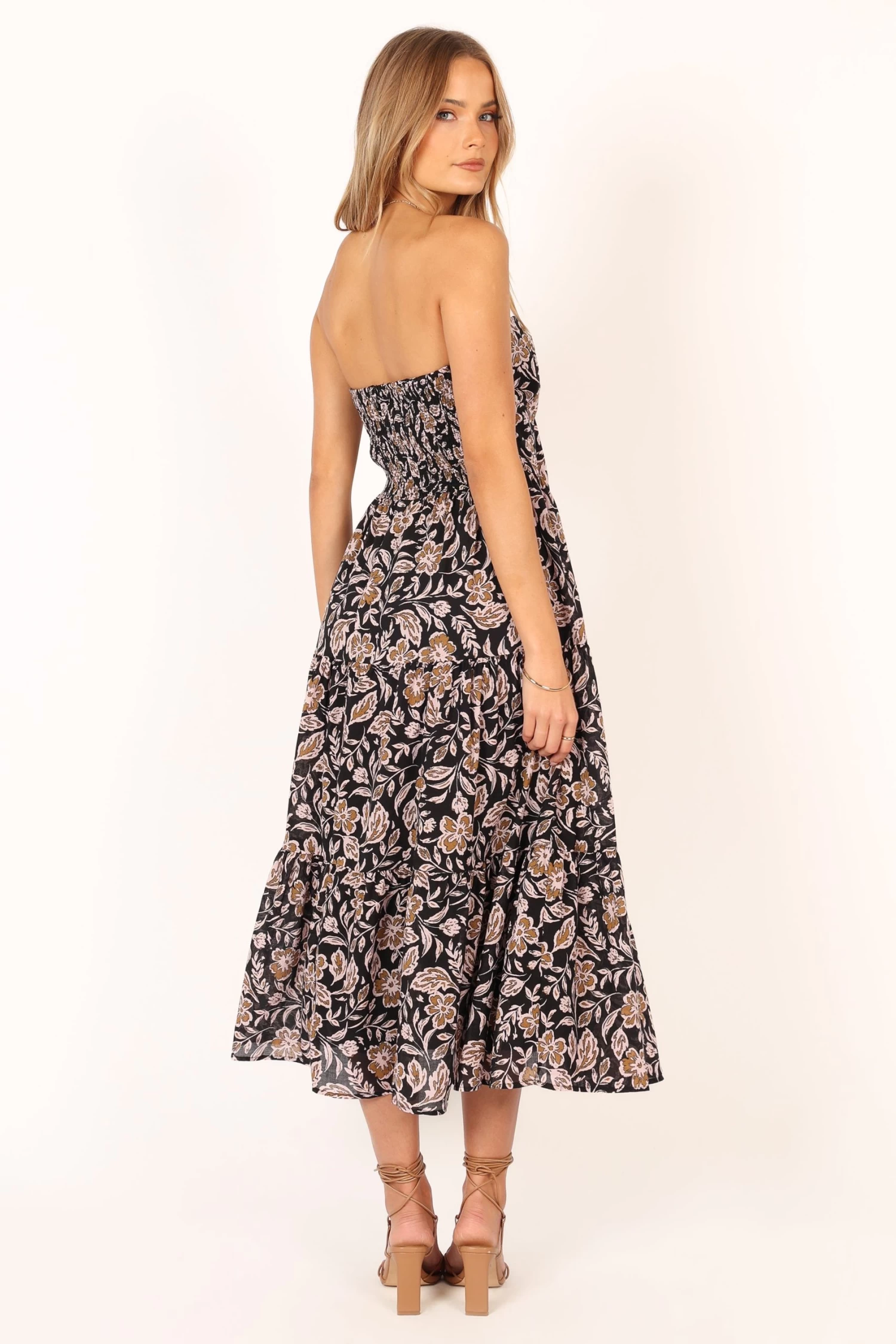 Shena Midi Dress - Black Multi - Image 7