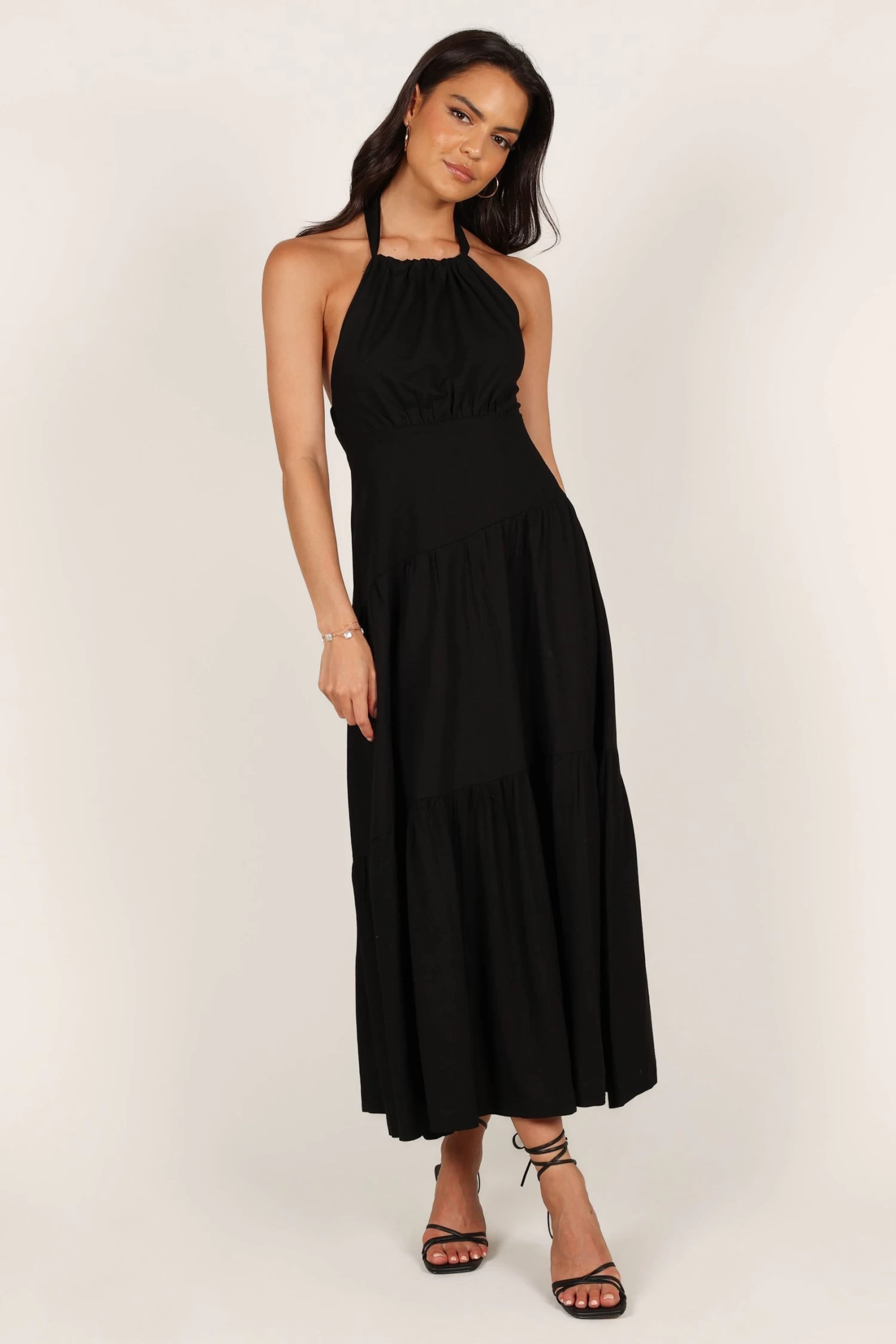 Stefani Midi Dress - Black - Image 3