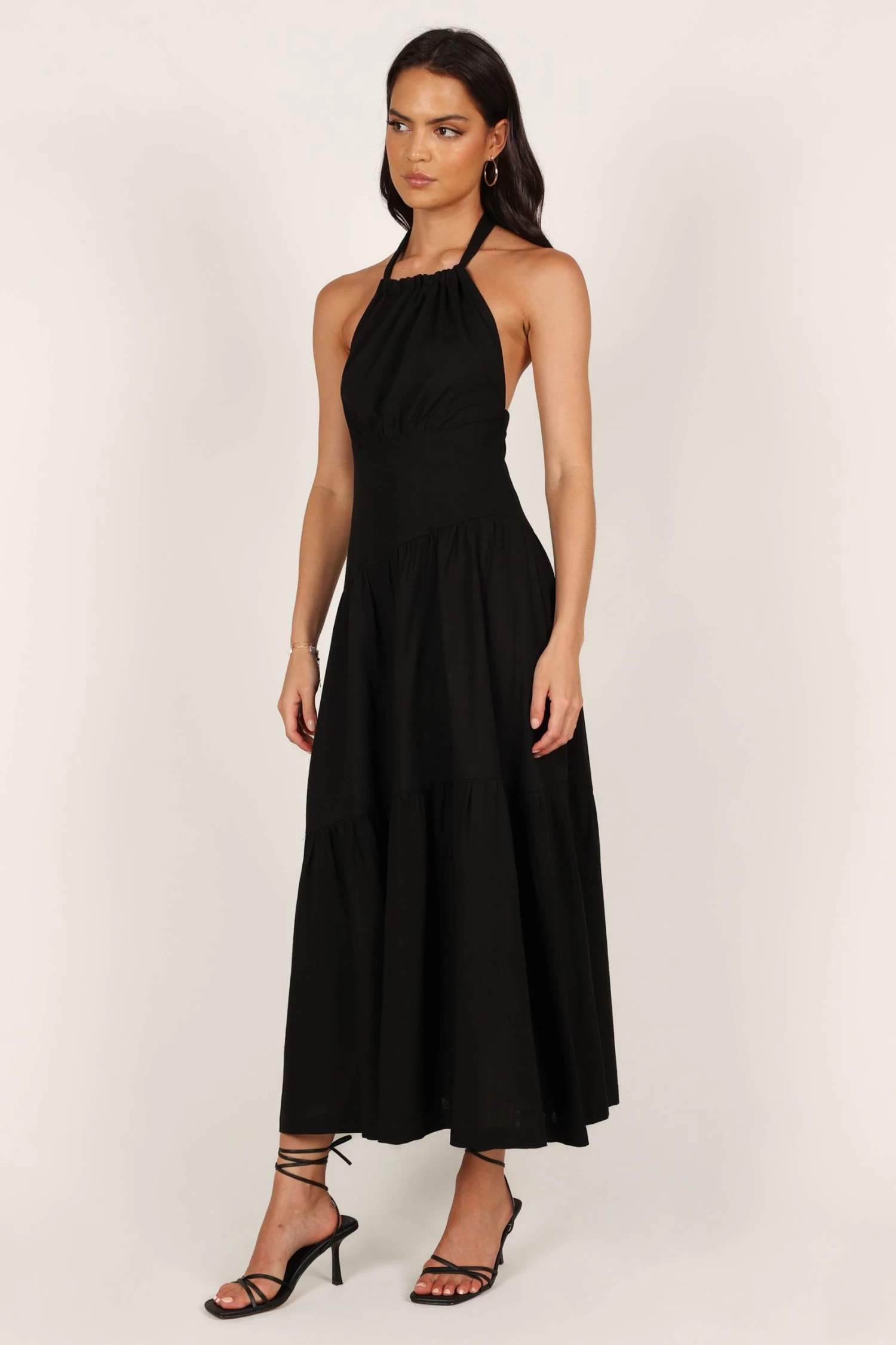 Stefani Midi Dress - Black - Image 4