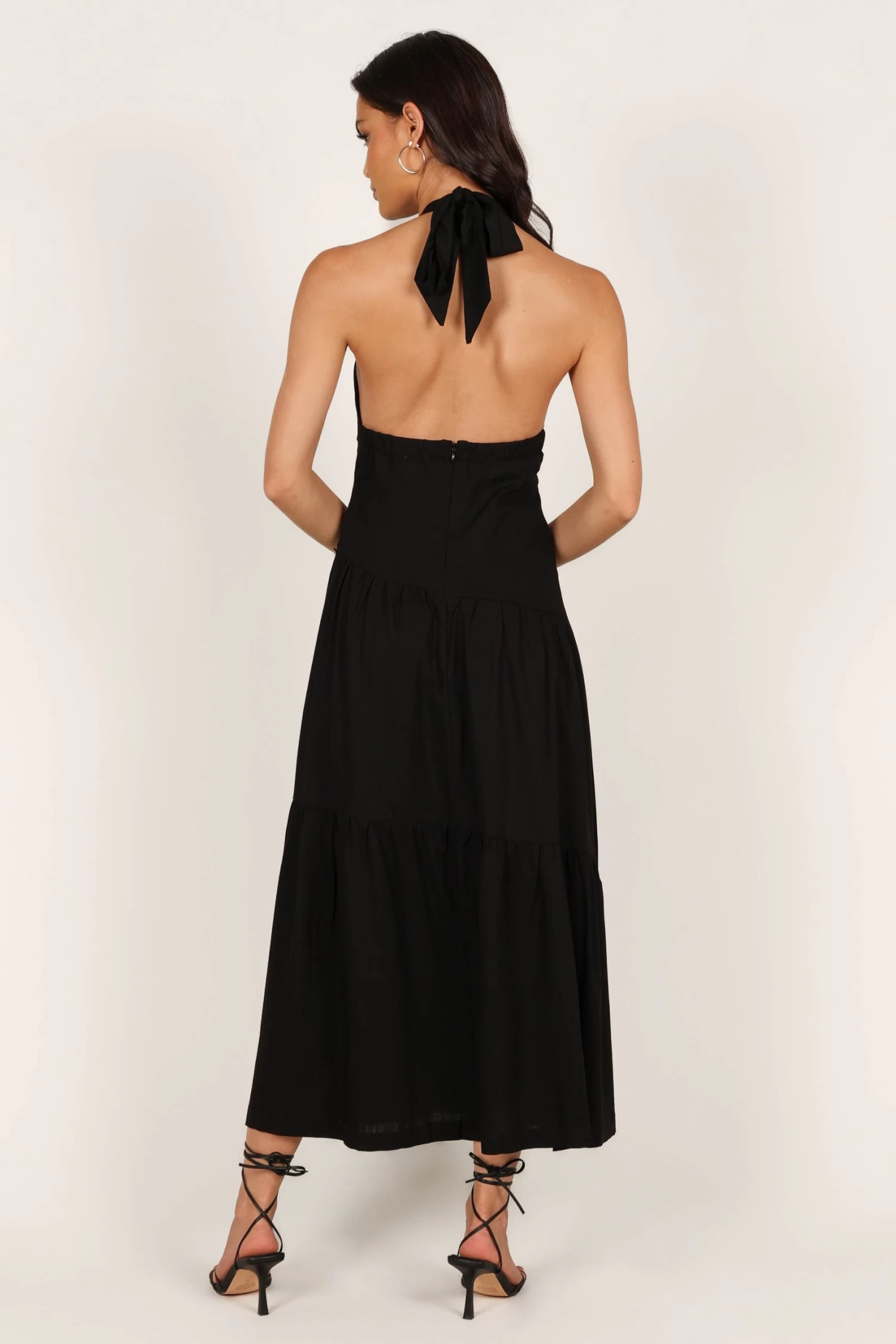 Stefani Midi Dress - Black - Image 5