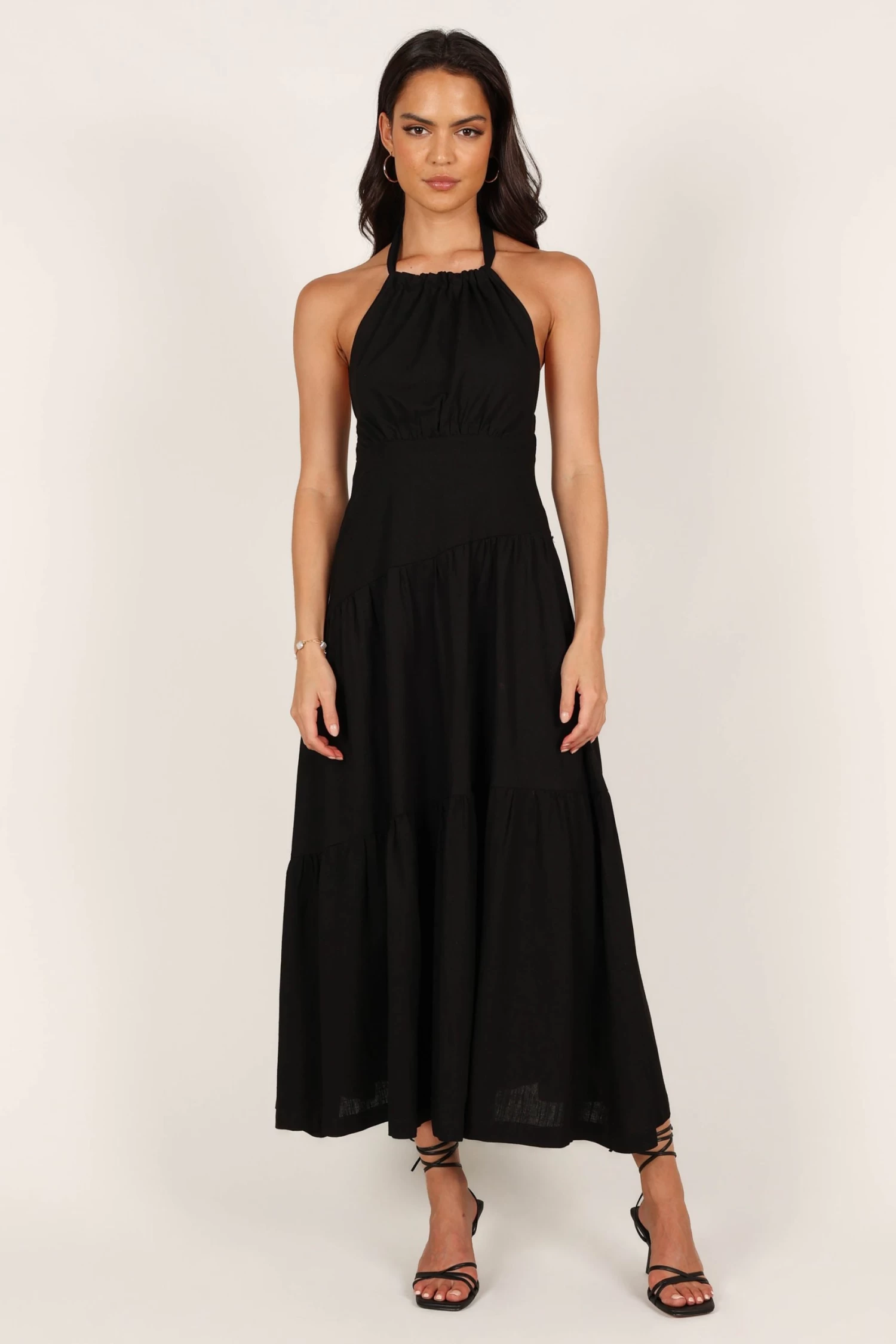 Stefani Midi Dress - Black - Image 7