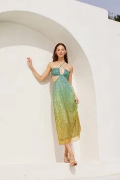 Tramonto Midi Dress - Multicolored