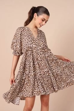 Trishna Mini Dress - Animal Print