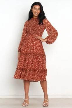 Valente Dress - Rust