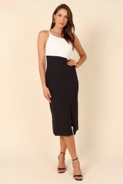Xiomar Dress - White/Black