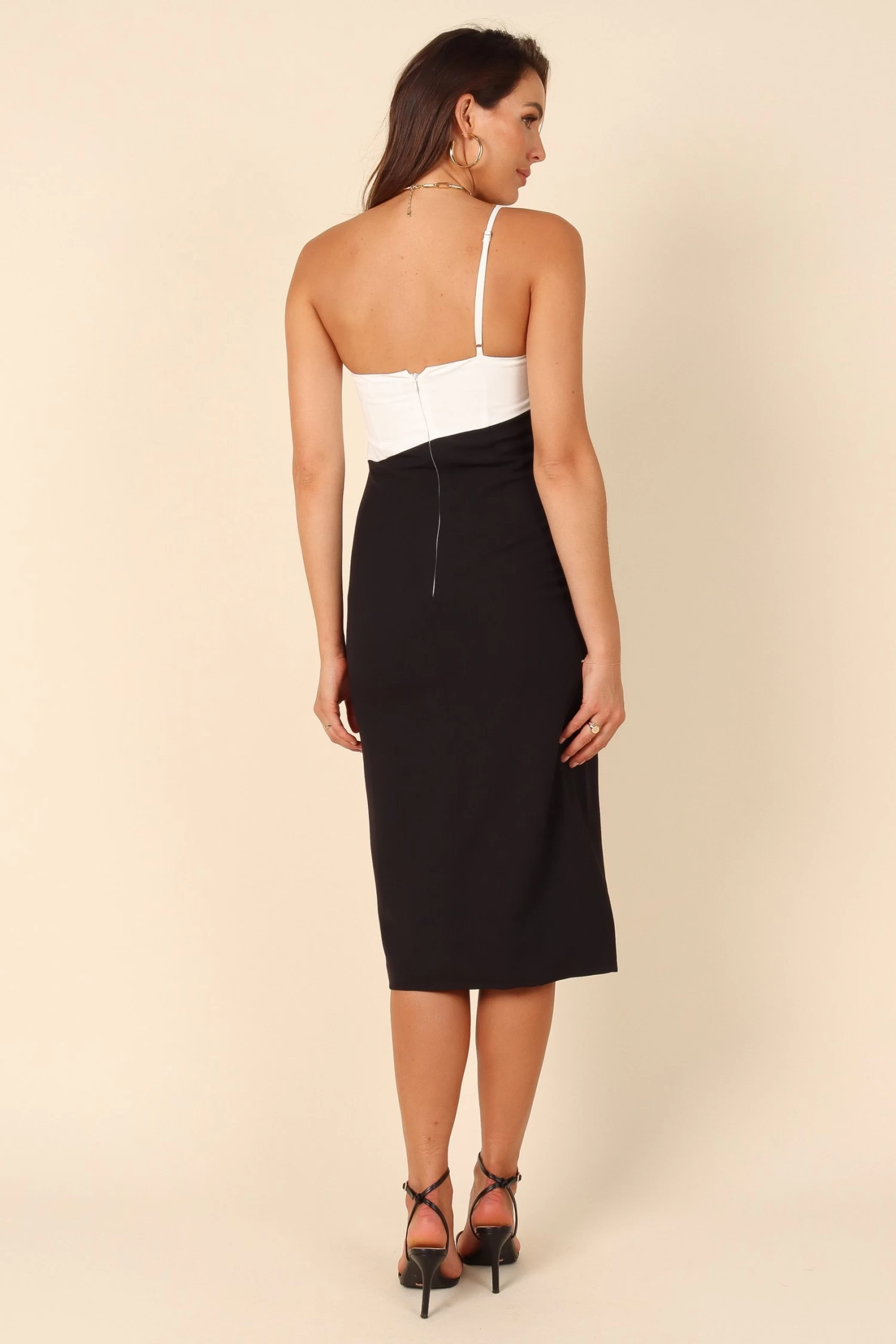 Xiomar Dress - White/Black - Image 4