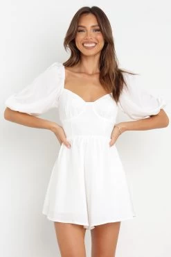 Billie Playsuit - White