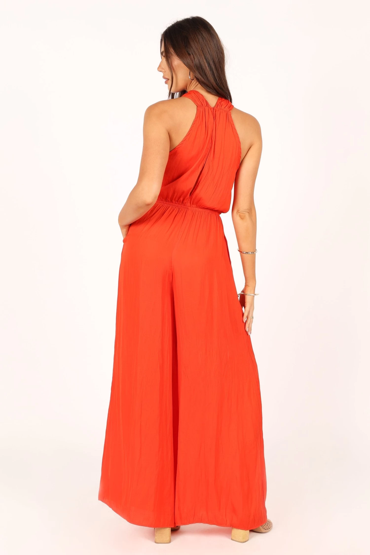 Dylan Wide Leg Jumpsuit - Red - Image 8