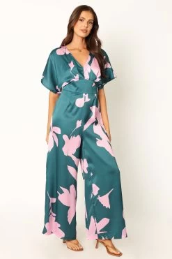 Lilah Jumpsuit - Teal Floral