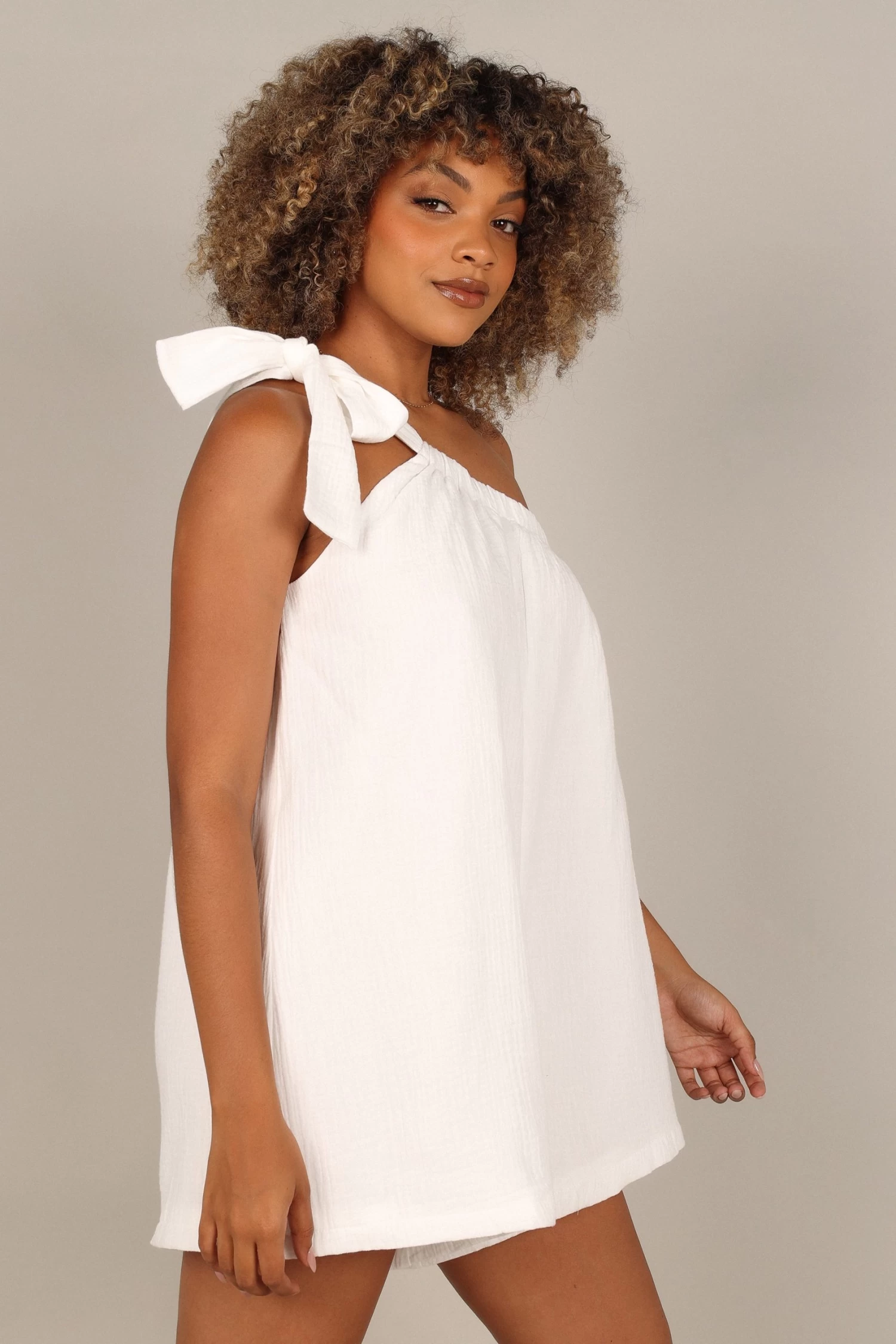 Miffy One Shoulder Romper - White - Image 6