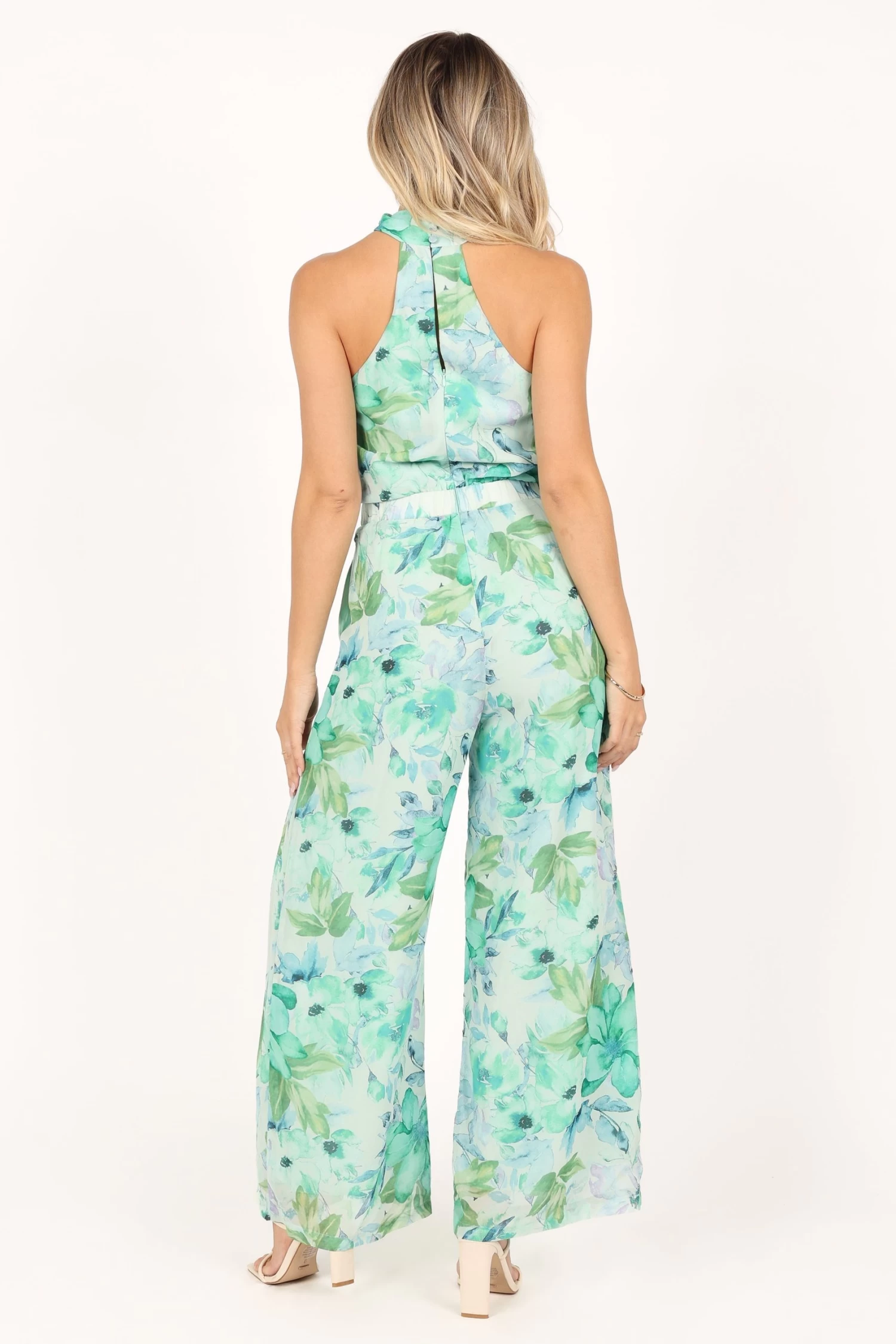 Stella Halter Jumpsuit - Green - Image 6