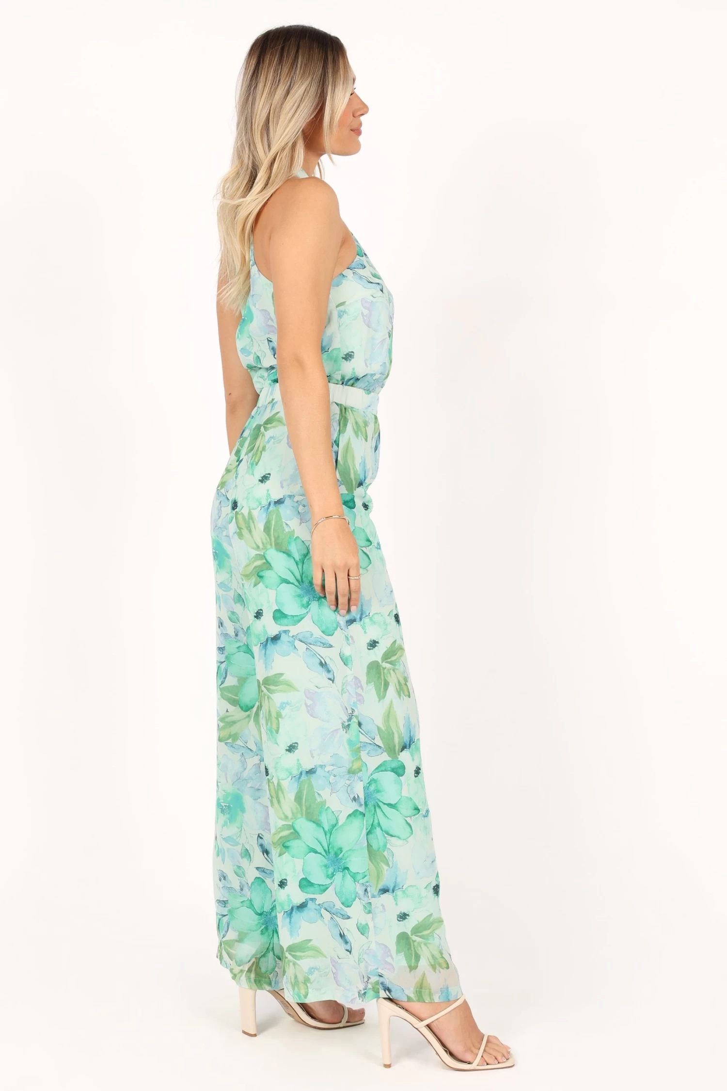 Stella Halter Jumpsuit - Green - Image 7