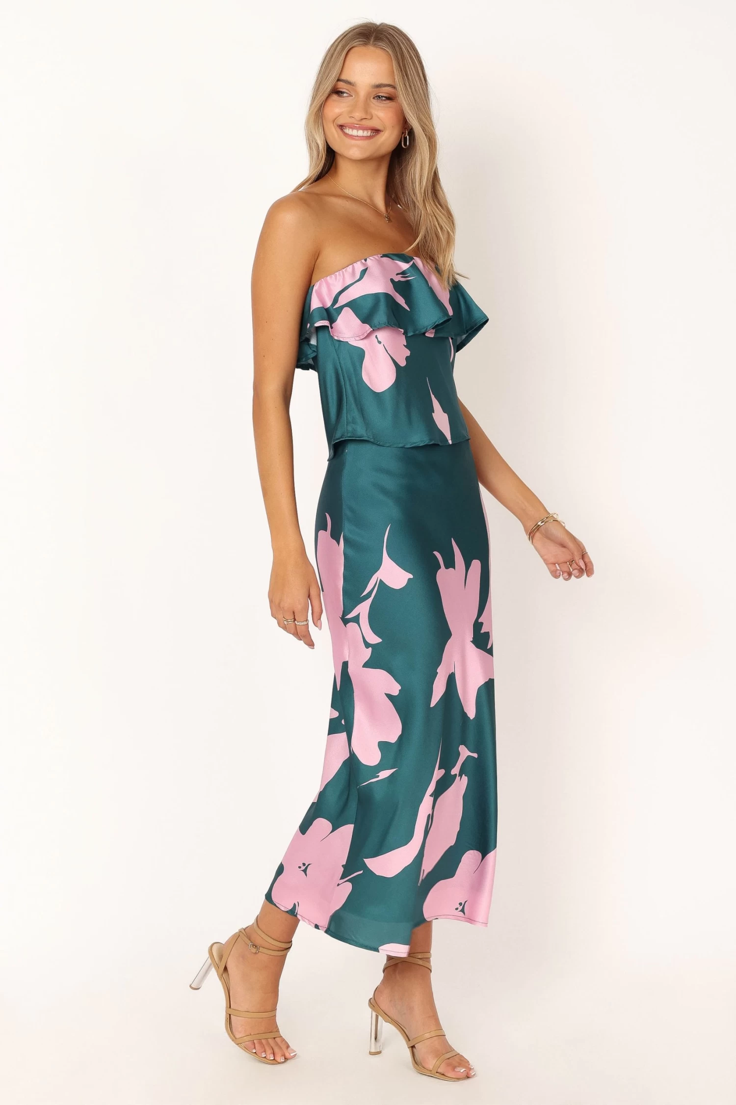 Portia Two Piece Set - Teal Floral - Image 2